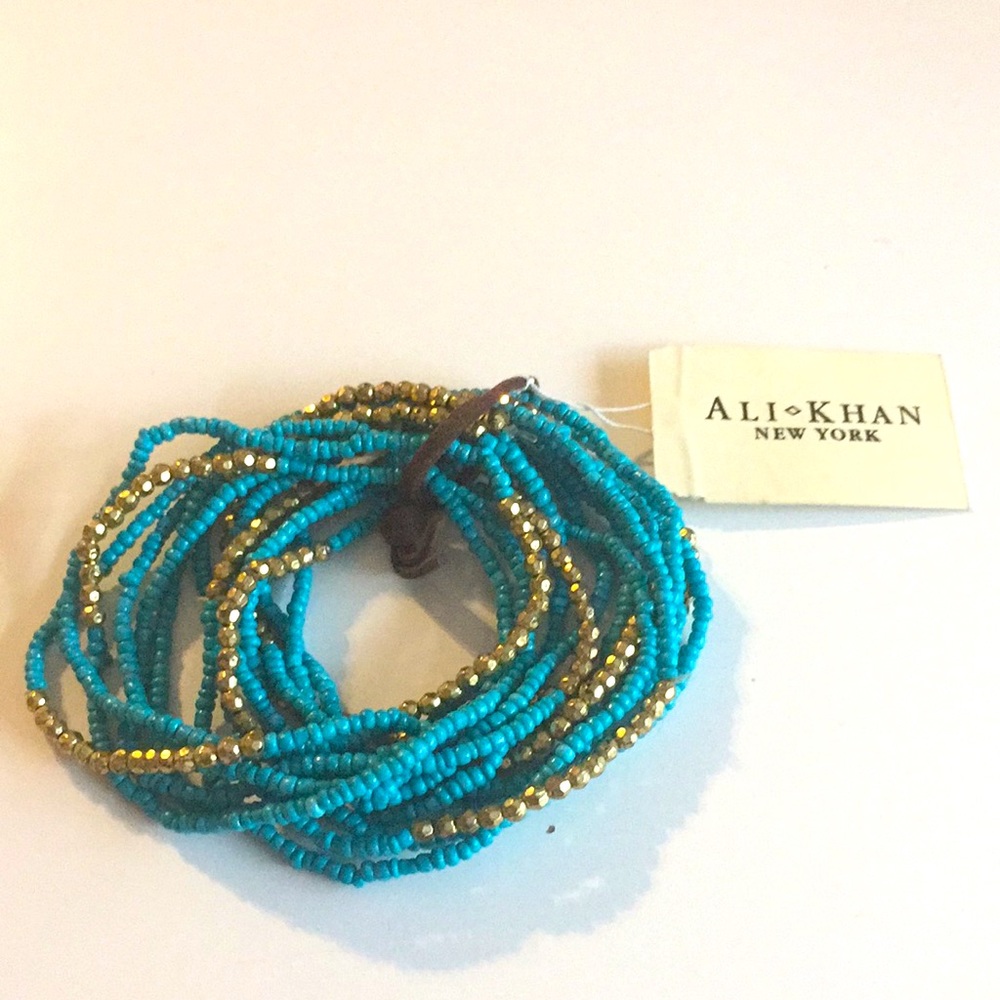 Bundle of multiple stretchy bracelets